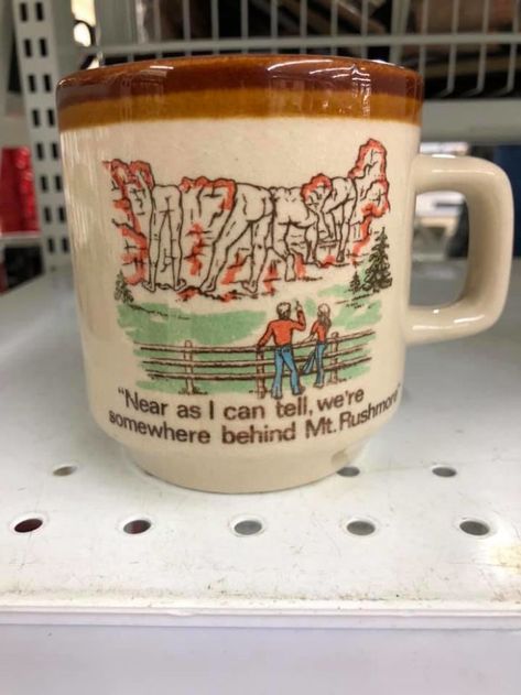 Because Butts. Found At Savers In St. Louis, MO. It Didn’t Come Home With Me, But Only Because I Already Have Too Many Thrifted Coffee Mugs Thrifted Mugs, Weird Things, Resting Place, St Louis Mo, Cool Inventions, Come Home, General Store, Cool Rooms, St Louis