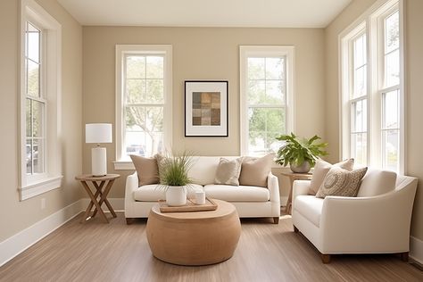 Discover the best tan paint colors for a cozy, inviting home. Explore top shades from Benjamin Moore and Sherwin Williams, learn about their undertones, and find the perfect warm neutral for every room. Tan Room Colors, Living Room Theme Ideas Colour Schemes Home Decor, Soft Wall Colors Living Room, Benjamin Moore Khaki Paint Colors, Tan Wall Paint Colors, Sherwin Williams Bagel, Barely Beige Benjamin Moore Living Room, Ashen Tan Benjamin Moore, Light Paint Colours For Living Room