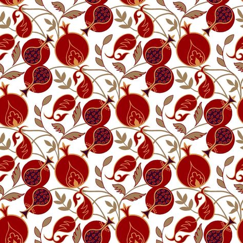 #pomegranate #red #persianpattern #uzbekpattern #middleeasternpattern #patterndesign #artlicensing #art #homedecor #modernliving #interior #oriental #leboheme #fruit Yalda Night Poster, Lotus Wedding, Indian Lotus, Pomegranate Pattern, Pomegranate Print, Fashion Sketchbook Inspiration, Yalda Night, Pomegranate Art, Folk Illustration