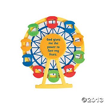 Over The Top Magnet Craft Kit - Oriental Trading Carnival Preschool, Christian Party Favors, Carnival Vbs, Scripture Crafts, Christian Party, Vacation Bible School Craft, Vbs Craft, Carnival Crafts, Vbs Themes