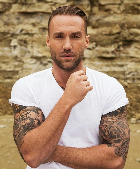 The BEST. Men With Facial Hair, Calum Best, Tattoo 2015, Sexiest Tattoos, Maui Wowie, Men With Tattoos, With Tattoo, Shoulder Tattoos, Inked Men