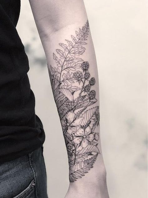 How to Erase the Past: A Guide to Cover Up Tattoos | Tattoodo Natur Tattoo Arm, Botanisches Tattoo, Nature Tattoo Sleeve, Fern Tattoo, Nature Tattoo, Floral Tattoo Sleeve, Plant Tattoo, Forearm Tattoo Women, Botanical Tattoo