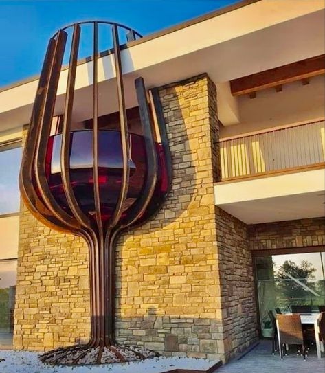 Call balcony shaped like a wine glass Architecture Model House, Architecture Concept Drawings, Architecture Design Concept, Unique Architecture, Balcony Design, Home Pictures, Concept Architecture, Architecture Model, Building Design