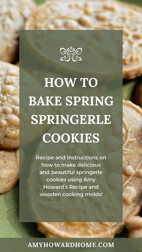 How to Bake Springerle Cookies for Spring | Springerle Cookie Recipe How To Use Clay Cookie Molds, Cookie Molds Silicone, Wood Cookie Mold Recipes, Molded Cookies, Wooden Cookie Molds, Springerle Cookies Recipe, Wooden Cookie Mold Recipes, Stamped Cookies Recipe, Cookie Mold Recipes