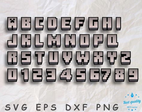 Minecraft Font Free - Dafont Free Minecraft Sign, Minecraft Font, Online Logo Creator, Minecraft Logo, Minecraft Images, Diy Minecraft, Cute Website, Minecraft Blueprints, Font Generator