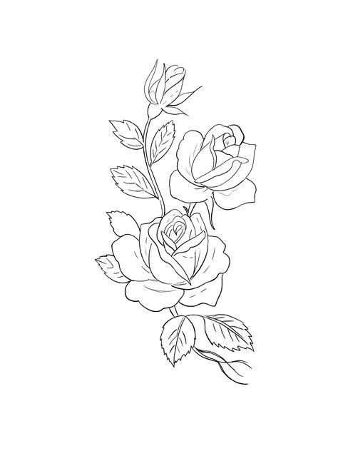 Flower Tattoos Rose, Rose Vine Tattoos, Flower Vine Tattoos, Rose Tat, Stencil Flower, Vine Drawing, Illusion Tattoos, Optical Illusion Tattoos, Tattoos Rose