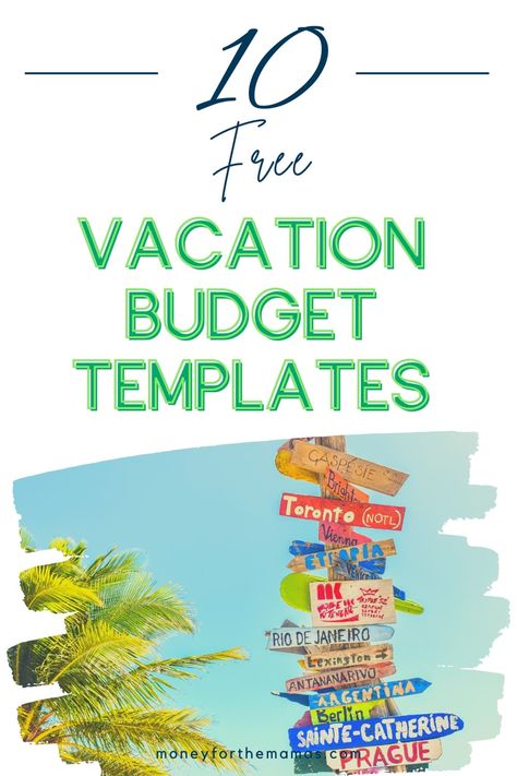 If you're looking to get awaya on vacation the first thing you need to do is figure out a budget for your trip. Here are 10 free vacation budget templates so you can plan out the perfect trip! Did I mention these travel budget worksheets are free? Download right now and get to planning! How To Save For Vacation, How To Plan A Vacation, Budget For Vacation, Vacation Budget Template, Budget Planner App, Travel Budget Worksheet, Vacation Budget Planner, Budget Worksheets, Travel Budget Planner