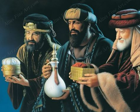 Religious Christmas Images, Wise Men Gifts, Simon Dewey, Re Magi, Nativity Painting, Nativity Costumes, The Three Kings, The Three Wise Men, Roi Mage