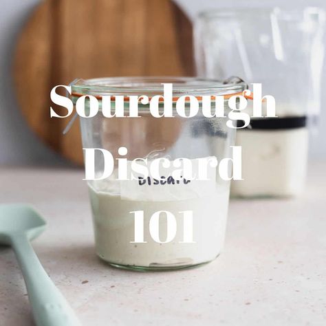 An in-depth guide on how to use sourdough discard. It's a great way to reduce waste from sourdough your starter and add flavor to your bakes! Easy Sourdough Discard Recipes, Use Sourdough Discard, Sourdough Discard Recipes, Sticky Rolls, Baking Sourdough, Macerated Strawberries, Garlic Rolls, Almond Muffins, Simple Baking