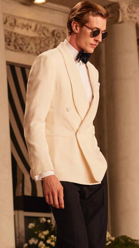 Ralph Lauren Wedding Suit, Ralph Lauren Tuxedo Men, Starry Night Suit For Men, Luxury Men Suit, Mens Cream Suit, Taxido Suit, Lotus Casino, Ralph Lauren Tuxedo, California Night