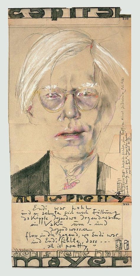 Horst Janssenpic.twitter.com/CbHITODr0U Horst Janssen, Ink Portrait, Figurative Kunst, Short A, Oldenburg, Sketch Painting, Art And Illustration, Andy Warhol, Live Long