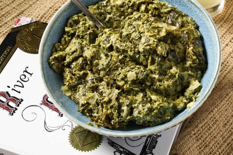 How to make Spinach Madeline - complete recipe, ingredients, cook time and serving size. Madeline Recipes, Madeline Recipe, Spinach Madeline, Mirliton Recipe, Madelines Recipe, How To Make Spinach, Cajun Food, Fruit Crumble, Famous Recipe