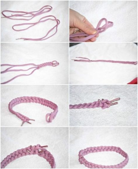 DIY: Shoelace Braided Headband (for baby) - Aka Chymecindy Cute Easy Crafts, Lace Converse Shoes, Diy Stuffies, Diy Hair Pieces, Lace Converse, Shoelace Bracelet, Shoes Laces, Diy Baby Headbands, Hair Decor