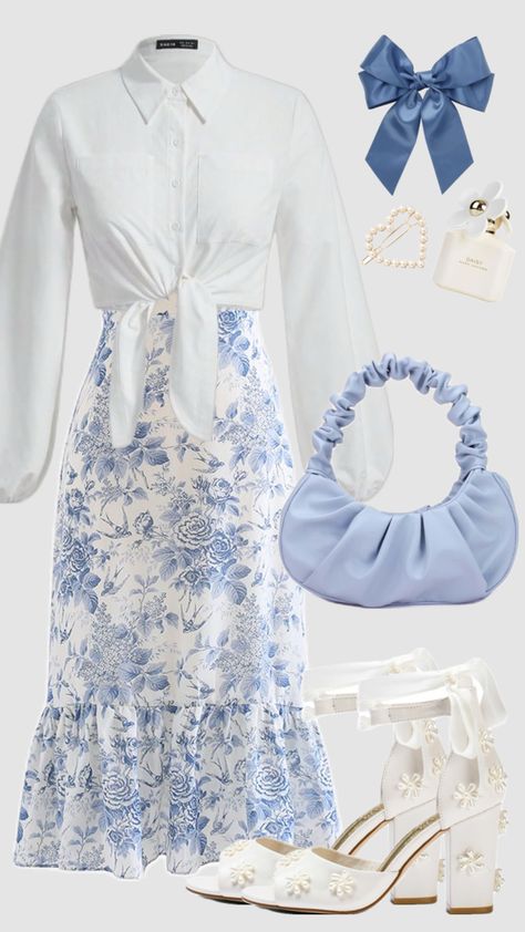 #churchoutfit #coastal #coastalgrandaughter #blueaesthetic #coquette #christiangirl #ootd #modestfashion #skirt #linen #outfitinpso #modest #lightblue #cottagecore Modest Outfits Ideas, Modest Outfits Casual, Summer Modest Outfits, Summer Outfits Ideas, Skirt Linen, Outfits Ideas, Summer Outfits, Ootd, Skirt