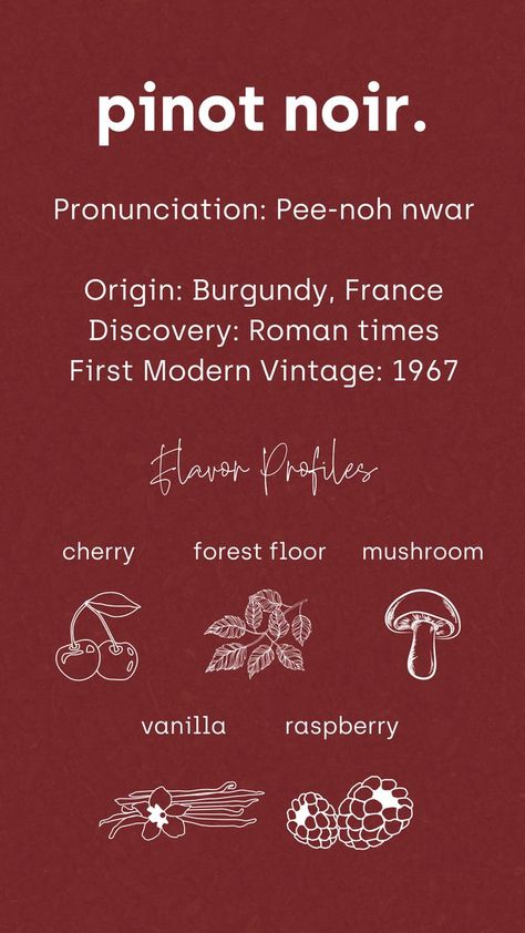 The drama queen of grapes, Pinot Noir is notorious for being difficult to care for, and challenging to get right. But with its complex history and natural delicacies, it’s no wonder Pinot Noir grapes are a tad precious. You can find a good Pinot Noir just about anywhere you go to buy wine, but not every Pinot Noir is created equally, and each one comes with its own fascinating story. Chicken Pinot Noir, Pinot Noir Sangria, Pinot Noir Food Pairing, Grape Varieties Wine Infographic, Pinot Noir Grapes, Pinot Noir Wine, Buy Wine, Pinot Noir, News Blog