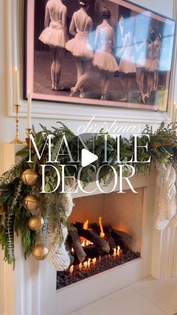 Becky Hillyard // Cella Jane on Instagram: "20% off my garland right now! To SHOP all my Christmas mantle decor seen here, comment "GARLAND" and I'll send you a DM with links to shop. xx

Follow my shop @cellajaneblog on the @shop.LTK app to shop this post and get my exclusive app-only content!
https://liketk.it/4WU5P #holidaydecor #christmasdecor #christmasmantle" Hanging Garland On Mantle, Garland On Mantle, Christmas Garland Mantle, Becky Hillyard, Cella Jane, Coastal Holiday, Christmas Mantle Decor, Christmas Mantle, Mantle Decor