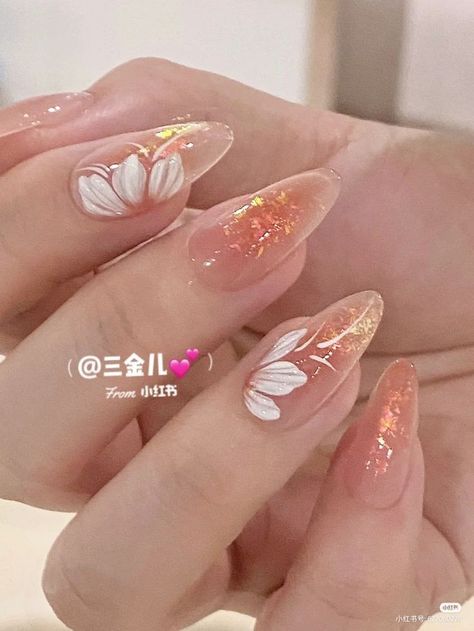 Nail Art Designs For Beginners, Asian Nails, Art Designs Ideas, Anime Nails, Blush Nails, Pretty Gel Nails, Really Cute Nails, Soft Nails, Ideas Nails