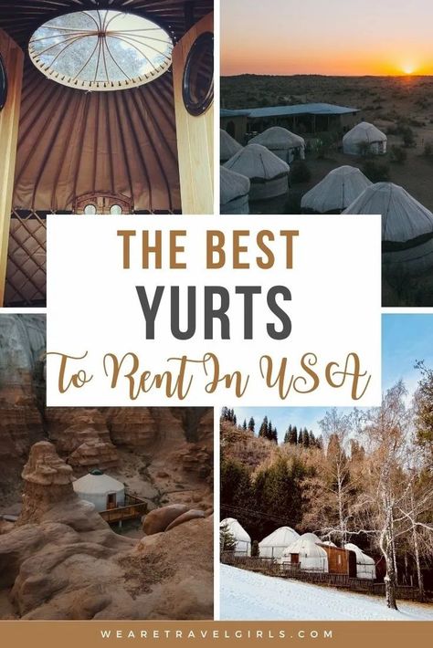 Yurts have gotten much more popular in recent years as a way of having a unique camping experience. Many of these yurt rentals are luxuriously furnished, providing amenities of high end hotels with the privacy of your own campsite! There are hundreds of great places to stay in a yurt in the United States, so we have gone through and found the best yurts you can rent for yourself. This list will help you find all the best yurts in the United States! | yurt rental | yurt vacation rentals How To Decorate A Yurt, Camping Business, Yurt Rentals, Yoga Yurt, Pacific Yurts, Creede Colorado, Luxury Yurt, Unique Airbnb, Yurt Camping