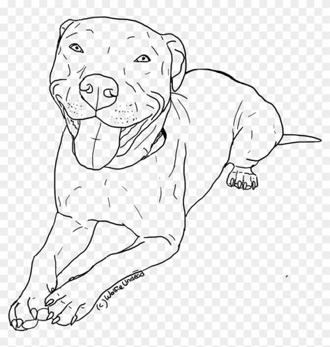 Staffy Tattoos, Bull Doodle, Pit Bull Drawing, Pitbull Silhouette, Pitbull Drawing, Book Black And White, Black And White Png, Dog Line Drawing, Pitbull Tattoo