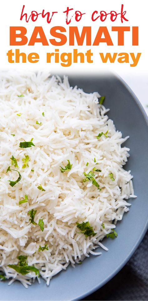 Basmati Rice Recipes Easy, Basmati Rice Recipes, Cooking Basmati Rice, Indian Rice Recipes, Fluffy Rice, Rice Side Dishes, Easy Rice Recipes, Indian Recipe, Fool Proof