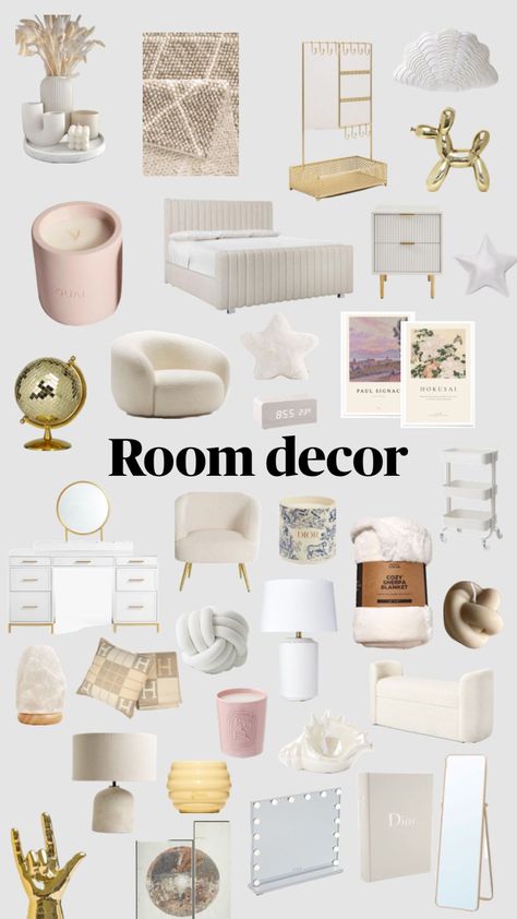 Comfortable Bedroom Decor, Room Wishlist, White Room Decor, Dream Apartment Decor, Room Redesign, Preppy Room Decor, Vanilla Girl, Preppy Room, Cute Bedroom Decor