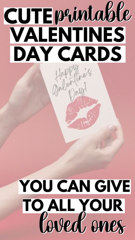 This post contains DIY Valentine's Day Cards that you can simply print out and give to your loved ones! They are INSANELY cute! Valentines Day Cards Diy, Cheesy Valentine, Simple Lettering, Printable Valentines Day Cards, Happy Galentines Day, Diy Valentine's Day, Printable Valentines Cards, Printable Valentines, Valentine's Day Printables