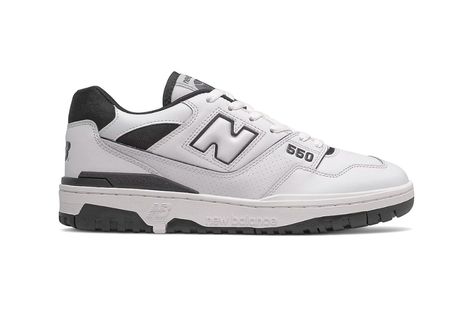 New Balance 550 "Black/White" Release | HYPEBEAST New Balance 550 White Black, New Balance 550 White, Basketball Courts, Black Shoes Men, Sneaker Sale, Late 80s, New Balance Men, New Balance Sneakers, Trendy Shoes