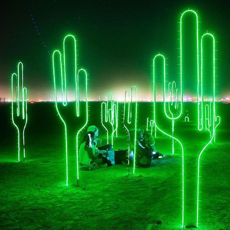 Neon Western Party, Neon Desert Aesthetic, Disco Cactus, Neon Desert, Neon Cowboy, Neon Festival, Neon Garden, Another Green World, Neon Disco