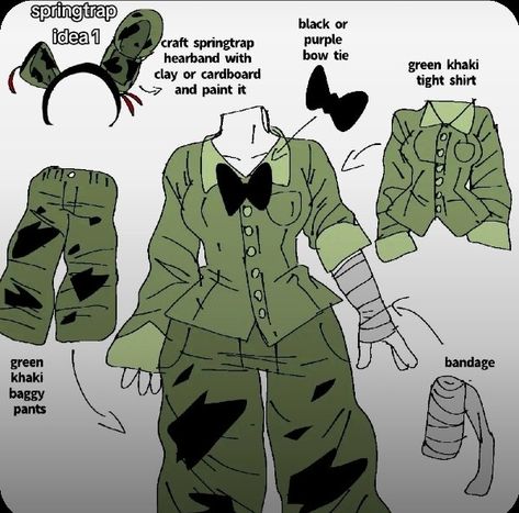 Fanf Outfits, Fnaf Foxy Costume, Fnaf Outfit Ideas, Springtrap Costume, Springtrap Cosplay, Fnaf Clothes, Fnaf Outfits, Foxy Costume, Fnaf Costume