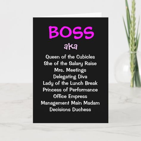 Happy Birthday Boss Lady, Boss Female, Happy Birthday Quotes For Him, Happy Birthday Boss, Boss Christmas, Boss Gifts, Female Boss, Boss Humor, Birthday Quotes For Him