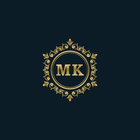 Letter MK logo with Luxury Gold template. Elegance logo vector template. Logo Mk, Gold Template, Lord Murugan Wallpapers, Text Logo Design, Best Profile Pictures, One Logo, Lion Pictures, Apple Wallpaper Iphone, Mk Logo