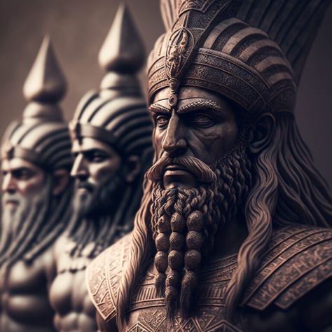 These are The 10 Most Important Sumerian Gods - Myth Nerd Annunaki Gods, Anu God, Sumerian Gods, Female Deity, Ancient Sumerian, Spiritual Pictures, World Mythology, Female Fertility, Ancient Near East