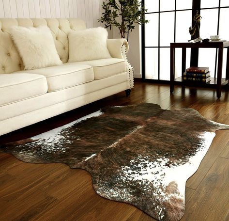 Fake Cowhide Rug, Cow Print Rug, Brown Cowhide Rug, Print Rugs, Faux Cowhide Rug, Cow Rug, Western Rugs, Cow Skin Rug, Large Cowhide Rug