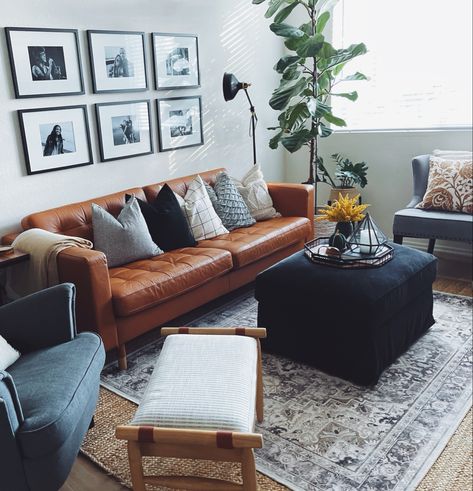 Brown Tufted Couch Living Room, Whiskey Leather Couch Living Rooms, Peanut Butter Couch Living Room, Vintage Brown Couch Living Room, Office With Leather Couch, Butterscotch Couch Living Rooms, Saddle Brown Couch Living Room, Leather Brown Couch Living Room, Camel Couch Living Room Ideas