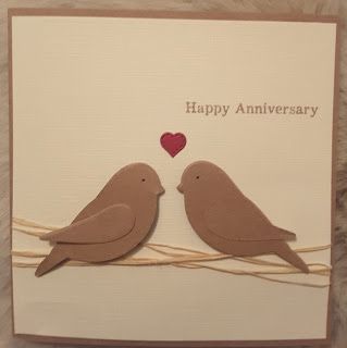 Focus on Papercraft: Valentine/Anniversary card 1st Anniversary Cards For Couple, Stamping Up Anniversary Card Ideas, Anniversary Card For Husband Handmade, Anniversary Cards Handmade Diy Simple, 1st Anniversary Cards Handmade, 50th Anniversary Card Ideas, Homemade Anniversary Cards For Him, Stampin Up Anniversary Cards For Couple, Diy Anniversary Cards For Couple