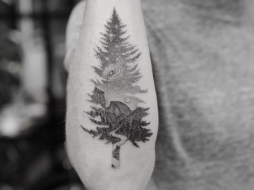 Yosemite National Park Kurt Tattoo, Pine Tree Tattoo, Shape Tattoo, Muster Tattoos, Disney Tattoo, Tattoo Girls, Mountain Tattoo, 1 Tattoo, Girly Tattoos