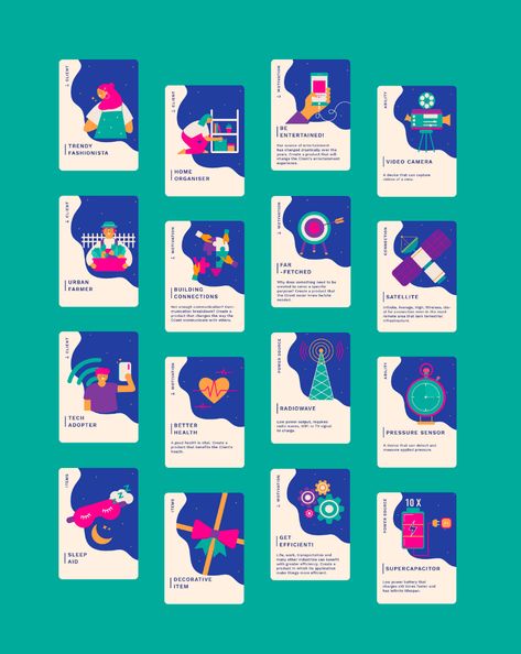 Card Game Design, Game Packaging, Iot Internet Of Things, Game Card Design, Board Game Design, Space Games, 카드 디자인, Internet Of Things, Design School