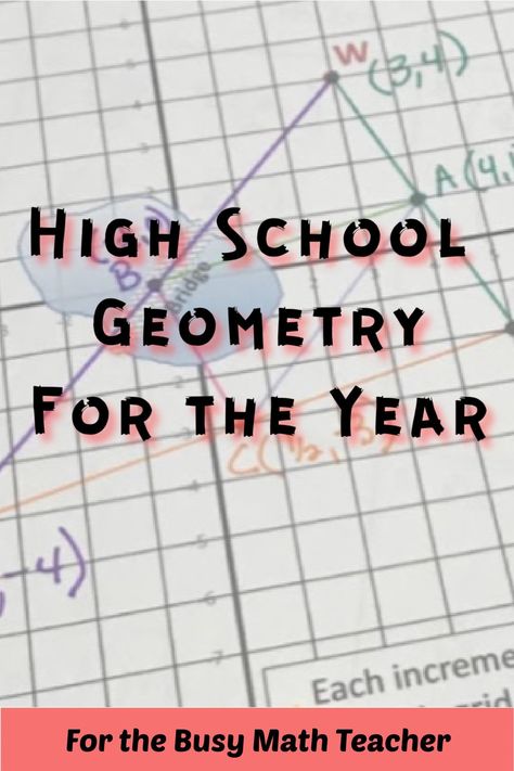 Teaching Geometry High School, Geometry Worksheets High School, Geometry Projects High School, Geometry Lessons High School, Geometry Help High School, Geometry Classroom Decor, Geometry Notes High School, Geometry Rules, High School Math Projects