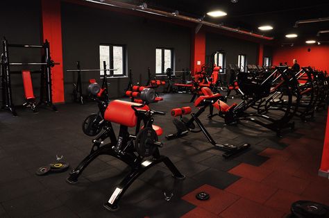 Black And Red Gym Interior, Gym Design Home, Gym Plans, Dream Home Gym, Gym Design Interior, Gym Setup, Gym Room At Home, Gym Interior, Gym Art