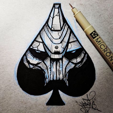 Cayde 6 Art, Cayde 6 Tattoo, Destiny Tattoo Ideas, Destiny Tattoos, Destiny 2 Tattoo, Destiny Funny, Destiny Fanart, Destiny Tattoo, Spades Tattoo