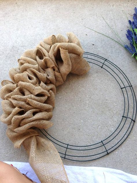 Ultimate guide on how to make a wreath: best ideas for spring to fall & Christmas decorations. Easy step by step tutorials & creative DIY hacks! - A Piece of Rainbow #diy #wreath #hacks #garden #flowers #herbs #homedecor #homedecorideas #diyhomedecor #crafts #boho #bohostyle #farmhouse #farmhousestyle #farmhousedecor farmhouse, home décor, garden, crafts, boho living, harvest wreaths, Thanksgiving, Halloween Julie Taylor, Burlap Wreath Tutorial, Burlap Projects, Blue Train, Diy Burlap, Burlap Crafts, Primitive Crafts, Wreath Tutorial, Creative Mind