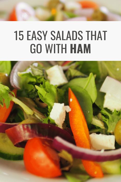 15 Easy Salads that Go with Ham – Happy Muncher Salads That Go With Ham Dinner, Salad To Go With Ham Dinner, Salad With Ham, Ham Salad Recipe, Crunchy Broccoli Salad, Ham Salad Recipes, Ham Dishes, Ham Dinner, Roasted Ham