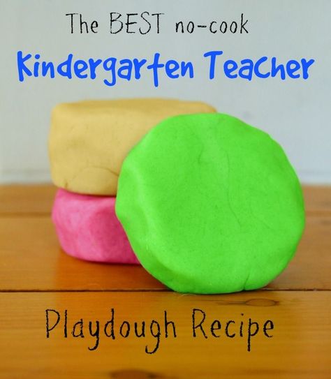 Kindergarten teacher playdough recipe! This is the best no-cook playdough recipe ever. 3 minutes to make and keeps for 6 MONTHS! Homemade Playdough Recipe Large Batch, Best Playdough Recipe, Easy Playdough Recipe, Cooked Playdough, Dough Recipes, Playdough Recipe, Homemade Playdough, Quick Crafts, Kindergarten Teacher