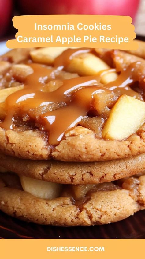 Insomnia Cookies Caramel Apple Pie Recipe – Dish Essence Caramel Apple Pie Recipe, Desserts Board, Apple Pie Cookie Recipe, Caramel Apple Pie Recipes, Insomnia Cookies, Apple Pie Cookies, Caramelised Apples, Pie Cookies, Apple Pie Recipe