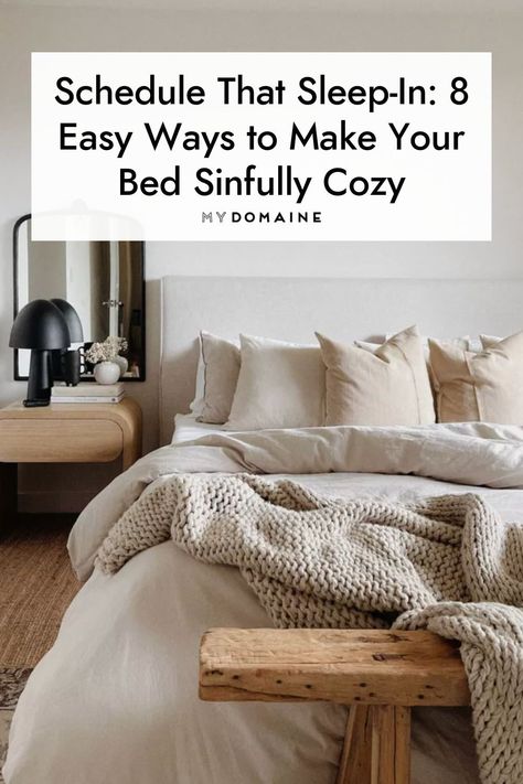 Fluffy Cozy Bedding, Cozy Bed Linens, Bedding Styling Cozy, Comfy Beds Aesthetic, Cozy Bed Inspiration, King Size Fluffy Bedding, Cozy Unmade Bed, Cozy Duvet Covers, Cozy King Size Bed