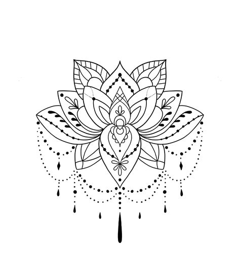 Mandela Tattoo Stencil, Lotus Flower Tattoo Mandala, Tattoo Stencils Outline For Women Leg, Mandela Tattoo Thigh, Lotus Shoulder Tattoos For Women, Thigh Tattoo Stencil, Mandala Tattoo Design Women, Lotus Tattoo Shoulder, Mandala Hip Tattoo