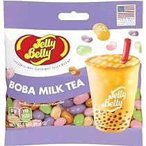 Jelly Belly Boba Milk Tea Jelly Beans (100 g) Mango Milk Tea, Jelly Belly Flavors, Strawberry Milk Tea, Matcha Milk Tea, Jelly Bean Flavors, Tea Jelly, Taro Milk Tea, Thai Milk Tea, Matcha Milk