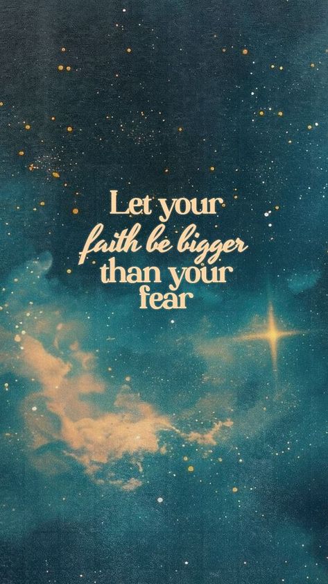 Faith over fear quote  mobile phone wallpaper template | premium image by rawpixel.com / Fluke Let Your Faith Be Bigger Than Your Fear, Faith Over Fear Wallpaper, Iphone Wallpaper Galaxy, Christian Lockscreen, Quote Iphone Wallpaper, Phone Wallpaper Template, Bible Quotes Background, Wallpaper Template, Wallpaper Quote