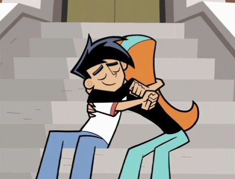 Danny and Jazz hug Jazz Fenton, Childhood Cartoons, Swear Words, Christian Birthday, Nickelodeon Cartoons, On Hiatus, Sweet Moments, Danny Phantom, Old Cartoons