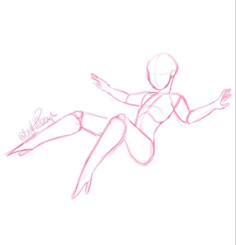 Spirit Pose Reference, Drawing Poses Female Floating, Floating Anatomy Reference, Floating Person Drawing Base, Floating Sketch Pose, Ych Base Floating, Drawing Reference Poses Floating, Body Base Drawing Flying, Floating Female Pose